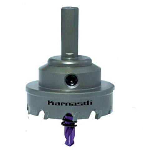 Hauptversand24 HM bestückte Lochsäge Lochkreissäge Kreisschneider Power-Max 10 mit Schaft, Zentrierbohrer, Auswurffeder, Schnitttiefe 12mm, Durchmesser d=51mm Hauptversand24 HM bestückte Lochsäge Lochkreissäge Kreisschneider Power-Max 10 mit Schaft, Zentrierbohrer, Auswurffeder, Schnitttiefe 12mm, Durchmesser d=51mm von Karnasch
