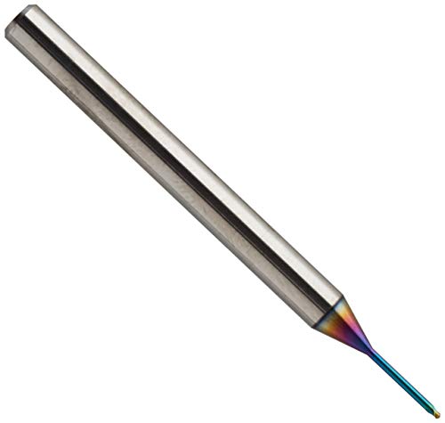 Karnasch 3062040080080 Mikrofräse aus Hartmetall mit 3D-Radio, < 20 × D Schnitttiefe, 0,8 mm, Schnittlänge 0,40 mm, Radius der Ecke, 8 mm, Länge 4 mm von Karnasch
