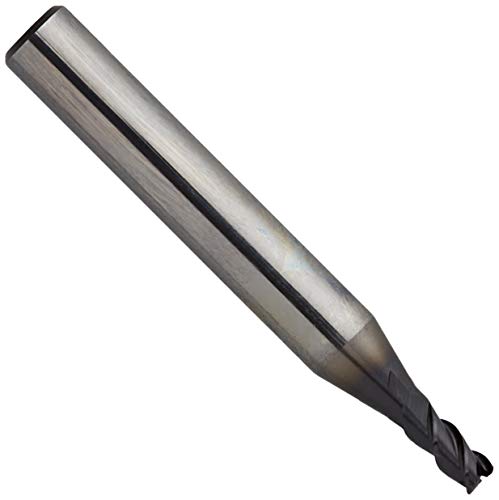 Karnasch 3062970300030 Miniplus Hartmetallfräser mit 3 Klingen, lang, mit Winkelradius, Hsc < 50 Hrc = 1800 N/m2, 3,0 mm Schnittdurchmesser, 6 mm von Karnasch