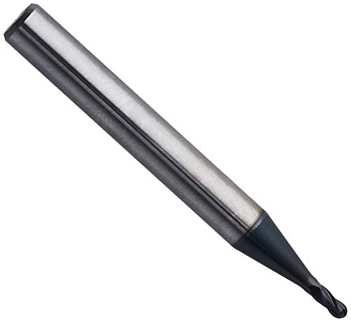 Karnasch 3064860200055 Fräsmaschine aus Hartmetall mit 3D-Radius, Rockwell Cutter, 2 mm Schnittdurchmesser, 4 mm Schnittlänge, 55 mm Länge, 6 mm Schaftdurchmesser von Karnasch