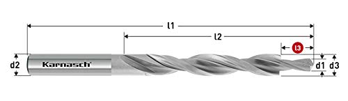 Karnasch 401020050 Stufenbohrer Bi-Durchmesser Hss-Xe, DIN 8376, 180°, mittlerer Grad für Durchgangsbohrung, für Gewinde Ø M5, 5,5 mm, Schnittdurchmesser 13 mm, Länge 10 mm Karnasch 401020050 Stufenbohrer Bi-Durchmesser Hss-Xe, DIN 8376, 180°, mittlerer Grad für Durchgangsbohrung, für Gewinde Ø M5, 5,5 mm, Schnittdurchmesser 13 mm, Länge 10 mm von Karnasch