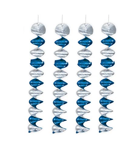 KarnevalsTeufel Rotorspiralen-Set Bayern, blau-Silber, 4-TLG, Deko für Volksfest-Party KarnevalsTeufel Rotorspiralen-Set Bayern, blau-Silber, 4-TLG, Deko für Volksfest-Party von KarnevalsTeufel.de