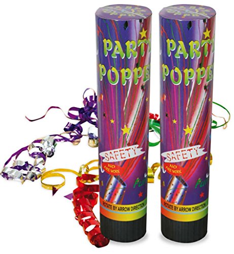 KarnevalsTeufel Silvester Popper 2er Pack Party-Popper von KarnevalsTeufel.de