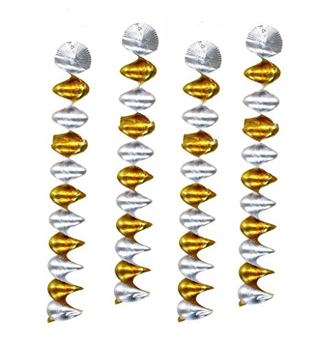Rotorspiralen, Gold/Silber, 4er Pack, Karneval, Party, Dekoration Rotorspiralen, Gold/Silber, 4er Pack, Karneval, Party, Dekoration von KarnevalsTeufel.de