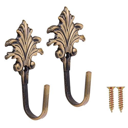 Karriter 2 Stück Vintage Ahornblätter Vorhang Raffhalter Quaste Haken Tür Wand Bronze Karriter 2 Stück Vintage Ahornblätter Vorhang Raffhalter Quaste Haken Tür Wand Bronze von Karriter