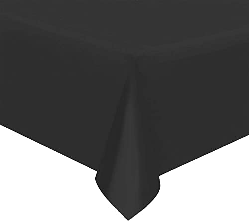 4 x schwarze Papiertischdecke, 90 x 90 cm, Einweg-Tischdecke für alle Anlässe, Babyparty, Hochzeit, Geburtstag, Weihnachten, Halloween, Ostern, Party-Dekorationen von Karrma Ltd.