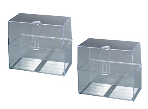 2x Karteikasten / Lernbox / DIN A6 / transparent von Karteikasten