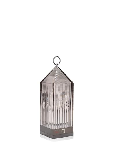 Kartell Lantern, Tischleuchte, Rauch, Mit Dimmer von Kartell