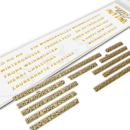 Hot Foil Plate Stamp Worte & Sprüche deutsch Karten-Kunst kk-HF010 - Mini Worte zu Weihnachen Hot Foil Plate Stamp Worte & Sprüche deutsch Karten-Kunst kk-HF010 - Mini Worte zu Weihnachen von Karten-Kunst