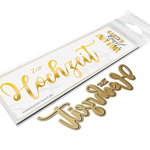 Hot Foil Plate Stamp Worte & Sprüche deutsch Karten-Kunst kk-HF016 - Riesige Hochzeit von Kartenkunst