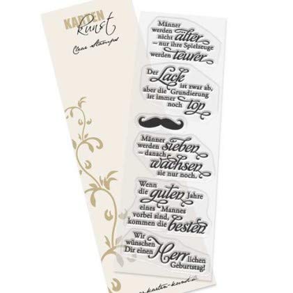 Karten-Kunst Clear Stamps KK-0124 Stempel Weise Worte für Männer Silikonstempel Karten-Kunst Clear Stamps KK-0124 Stempel Weise Worte für Männer Silikonstempel von Kartenkunst