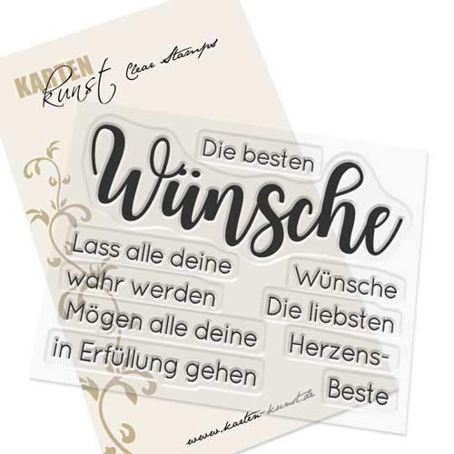 Karten-Kunst Clear Stamps KK-0160 Stempel Riesige Beste Wünsche Silikonstempel Karten-Kunst Clear Stamps KK-0160 Stempel Riesige Beste Wünsche Silikonstempel von Kartenkunst