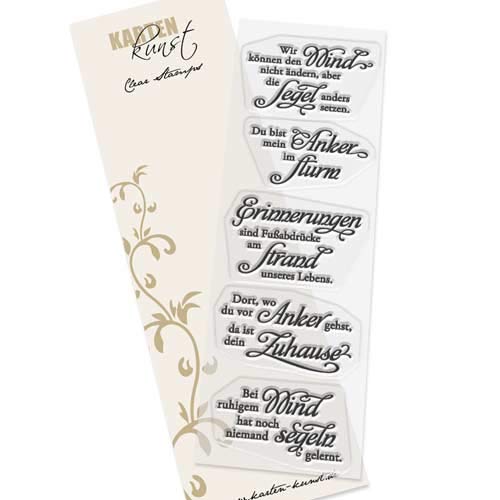 Karten-Kunst Clear Stamps KK-0162 Stempel Weise Worte Maritim Silikonstempel Karten-Kunst Clear Stamps KK-0162 Stempel Weise Worte Maritim Silikonstempel von Kartenkunst