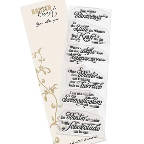 Karten-Kunst Clear Stamps KK-0173 Stempel Weise Worte Winterzeit Silikonstempel Karten-Kunst Clear Stamps KK-0173 Stempel Weise Worte Winterzeit Silikonstempel von Kartenkunst