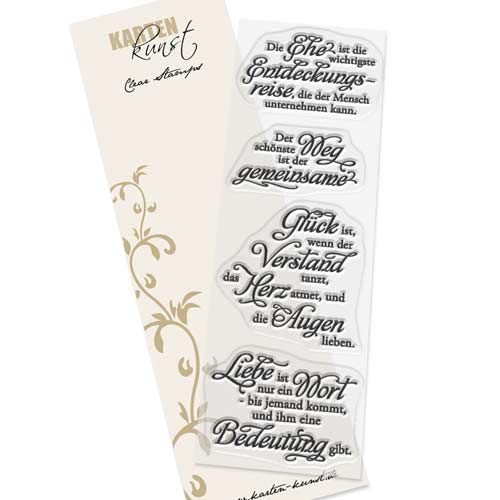 Karten-Kunst Clear Stamps KK-0178 Stempel Weise Worte zur Hochzeit Silikonstempel Karten-Kunst Clear Stamps KK-0178 Stempel Weise Worte zur Hochzeit Silikonstempel von Kartenkunst