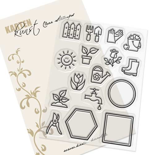 Karten-Kunst Clear Stamps KK-0194 Stempel Mini Frames Garden Silikonstempel Karten-Kunst Clear Stamps KK-0194 Stempel Mini Frames Garden Silikonstempel von Kartenkunst