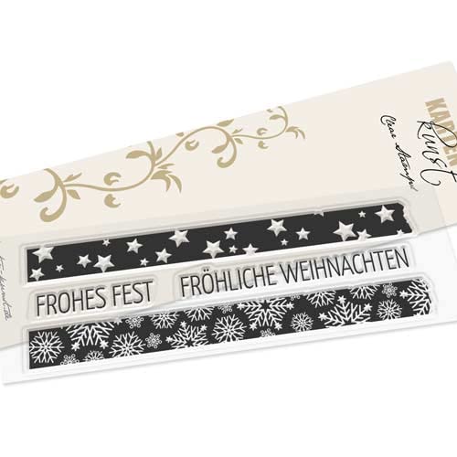 Karten-Kunst Clear Stamps KK-0199 Stempel Washi-Tape Weihnachten Silikonstempel Karten-Kunst Clear Stamps KK-0199 Stempel Washi-Tape Weihnachten Silikonstempel von Kartenkunst