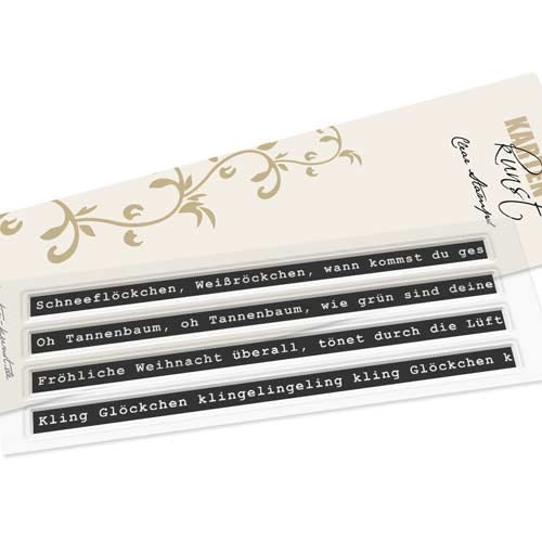 Karten-Kunst Clear Stamps KK-0224 Stempel Spruchbänder Weihnachten Silikonstempel Karten-Kunst Clear Stamps KK-0224 Stempel Spruchbänder Weihnachten Silikonstempel von Kartenkunst