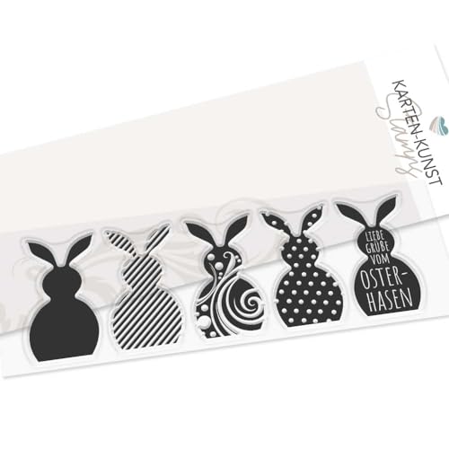 Karten-Kunst Clear Stamps KK-0258 Stempel Osterhasen/Easter Bunnies Silikonstempel Karten-Kunst Clear Stamps KK-0258 Stempel Osterhasen/Easter Bunnies Silikonstempel von Kartenkunst