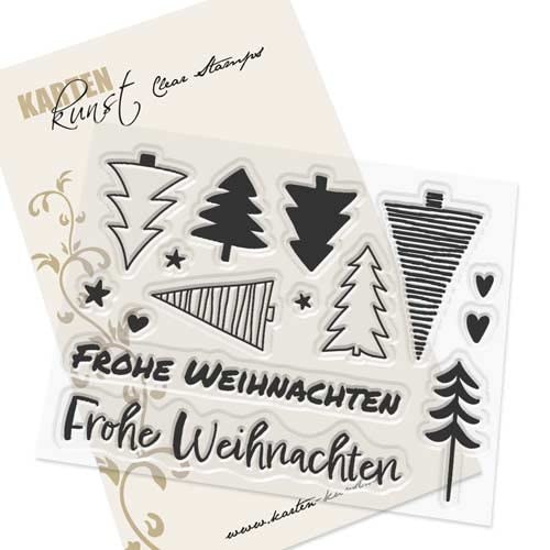 Kartenkunst Clear Stamp-Set Motiv-Stempel Karten-Kunst Winter & Schnee KK-0222 - Abstrakte Tannen Kartenkunst Clear Stamp-Set Motiv-Stempel Karten-Kunst Winter & Schnee KK-0222 - Abstrakte Tannen von Kartenkunst
