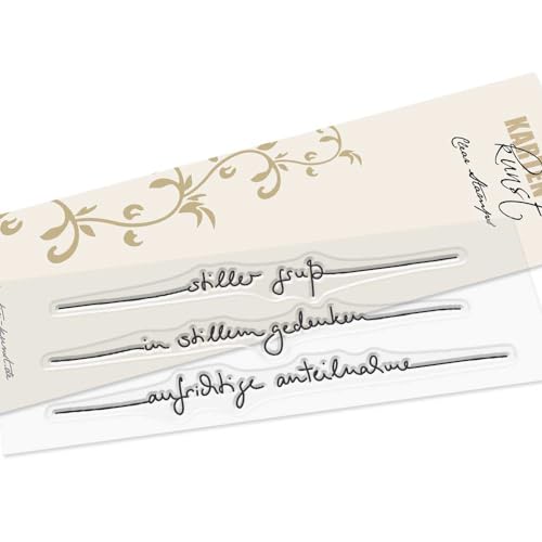 Karten-Kunst Clear Stamps KK-0252 Stempel Schriftzug-Set In stiller Trauer Silikonstempel von Kartenkunst