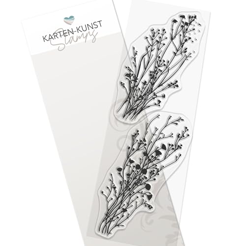 Stempel Zweige Pflanzen Clear Stamps Delicate Plants Karten-Kunst KK-0263 Motiv-Stempel Äste, Sträucher & Blätter von Kartenkunst