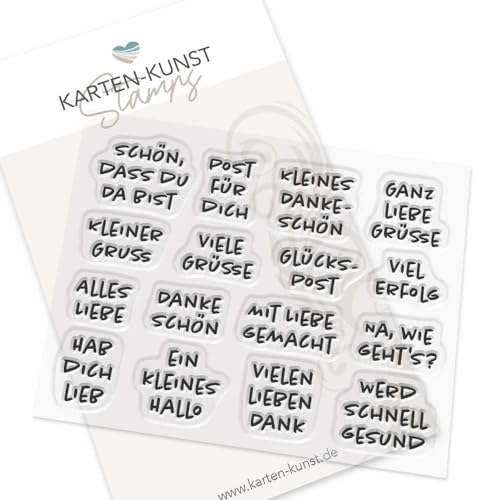 Karten-Kunst Clear Stamps KK-0262 Stempel Viele kleine liebe Grüße Silikonstempel Karten-Kunst Clear Stamps KK-0262 Stempel Viele kleine liebe Grüße Silikonstempel von Kartenkunst