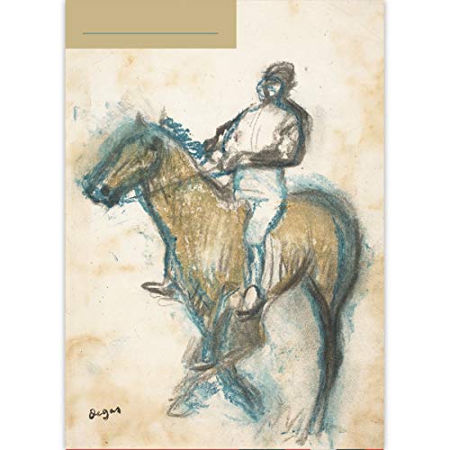1 Reiter DIN A3 Malblock mit Pferd Motiv Edgar Degas: Jockey, c. 1898 • Zeichenblock Skizzen-Block 25 Blatt weiß, kopfverleimt, Qualitäts-Papier 100g/m² - für Schule, Basteln, Hobby 1 Reiter DIN A3 Malblock mit Pferd Motiv Edgar Degas: Jockey, c. 1898 • Zeichenblock Skizzen-Block 25 Blatt weiß, kopfverleimt, Qualitäts-Papier 100g/m² - für Schule, Basteln, Hobby von Kartenkaufrausch