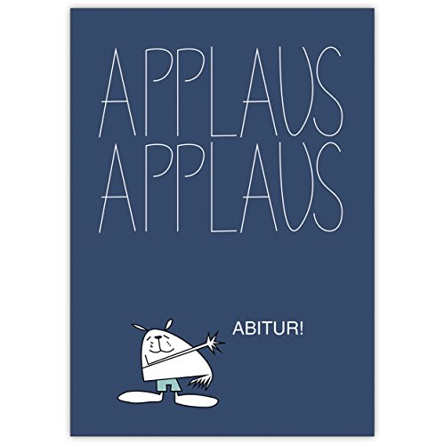 Cooler Glückwunsch zum Abitur mit schlauem Fuchs: Applaus, Applaus • hochwertige Klappkarte mit Umschlag zum Gratulieren für gute Wünsche Cooler Glückwunsch zum Abitur mit schlauem Fuchs: Applaus, Applaus • hochwertige Klappkarte mit Umschlag zum Gratulieren für gute Wünsche von Kartenkaufrausch