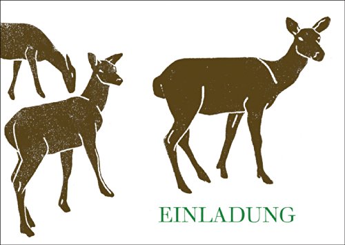 Einladungskarte mit Rehen zur Jagd, zum Wildessen oder zum Wald Spaziergang • Klappkarte um die schönsten Momente des Lebens mit Familie, Freunden, Kollegen zu feiern Einladungskarte mit Rehen zur Jagd, zum Wildessen oder zum Wald Spaziergang • Klappkarte um die schönsten Momente des Lebens mit Familie, Freunden, Kollegen zu feiern von Kartenkaufrausch