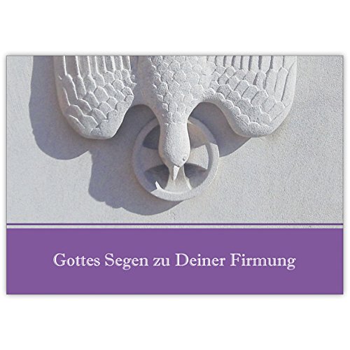 Firmungs Glückwunsch mit Heilig Geist Taube Gottes Segen zu Deiner Firmung • hochwertige Klappkarte mit Umschlag zum Gratulieren für gute Wünsche Firmungs Glückwunsch mit Heilig Geist Taube Gottes Segen zu Deiner Firmung • hochwertige Klappkarte mit Umschlag zum Gratulieren für gute Wünsche von Kartenkaufrausch