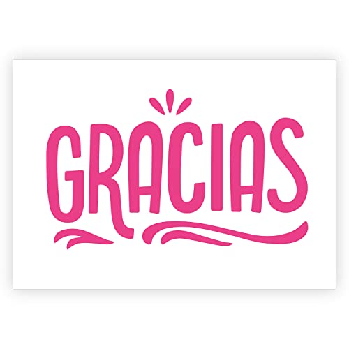 Gracias - Kalligraphie Hand Lettering Dankeskarte, Danke Klappkarte zum bedanken, moderne Grußkarte mit Umschlag von Kartenkaufrausch