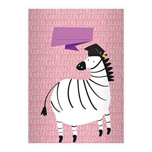 Kartenkaufrausch 2 fröhliche Gelehrten DIN A4 Grundschul Hefte mit schlauem Zebra, rosa Kontrastlineatur 1, Grundschule 1. Klasse Einschulung Kartenkaufrausch 2 fröhliche Gelehrten DIN A4 Grundschul Hefte mit schlauem Zebra, rosa Kontrastlineatur 1, Grundschule 1. Klasse Einschulung von Kartenkaufrausch