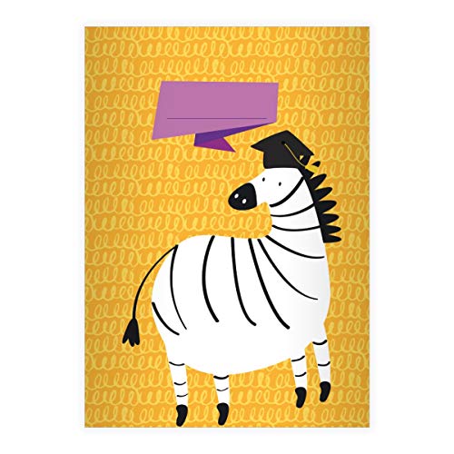 Kartenkaufrausch 2 fröhliche Gelehrten DIN A5 Grundschul Hefte mit schlauem Zebra, gelb Kontrastlineatur 1, Grundschule 1. Klasse Einschulung Kartenkaufrausch 2 fröhliche Gelehrten DIN A5 Grundschul Hefte mit schlauem Zebra, gelb Kontrastlineatur 1, Grundschule 1. Klasse Einschulung von Kartenkaufrausch