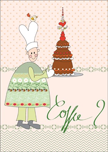 Niedliche Einladungskarte zum Kaffee mit Koch und toller Torte: Coffee? • Karte mit Umschlag um zur Einweihung, Party, Fete, runden Geburtstag einzuladen Niedliche Einladungskarte zum Kaffee mit Koch und toller Torte: Coffee? • Karte mit Umschlag um zur Einweihung, Party, Fete, runden Geburtstag einzuladen von Kartenkaufrausch