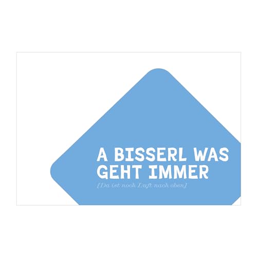 Positive Bayrische Typo Spruchkarte: A bisserl was - Motivations Klappkarte für urige bayerische Stimmung mit Umschlag Positive Bayrische Typo Spruchkarte: A bisserl was - Motivations Klappkarte für urige bayerische Stimmung mit Umschlag von Kartenkaufrausch