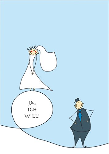 Romantische Hochzeitskarte für die zukünftige Braut: Ja, ich will! • auch zum feine Premium Klappkarte mit Umschlag für den schönsten Moment des Lebens von Kartenkaufrausch