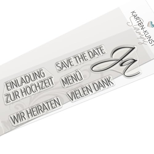 Karten-Kunst Clear Stamps KK-0018 Stempel Einladung Hochzeit Silikonstempel Karten-Kunst Clear Stamps KK-0018 Stempel Einladung Hochzeit Silikonstempel von Karten-Kunst