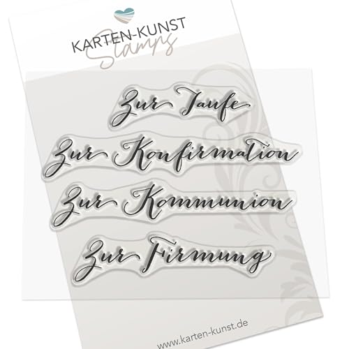 Clear Stamp-Set Stempel-Gummi - Karten-Kunst Große Worte Christlich von Kartenkunst