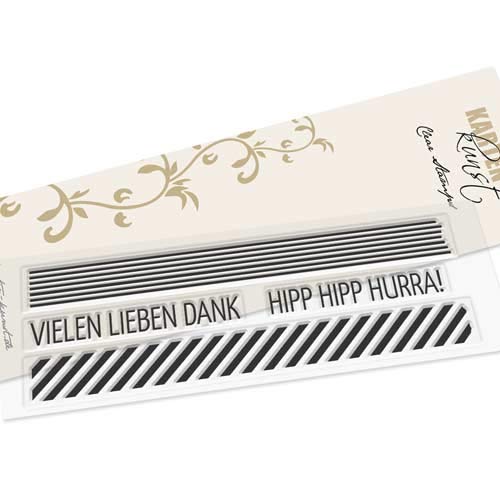 Karten-Kunst Clear Stamps KK-0102 Stempel Washi-Tape Vielen lieben Dank Silikonstempel Karten-Kunst Clear Stamps KK-0102 Stempel Washi-Tape Vielen lieben Dank Silikonstempel von Kartenkunst