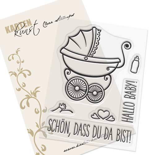 Karten-Kunst Clear Stamps KK-0138 Stempel Schön, dass Du da bist Silikonstempel Karten-Kunst Clear Stamps KK-0138 Stempel Schön, dass Du da bist Silikonstempel von Kartenkunst