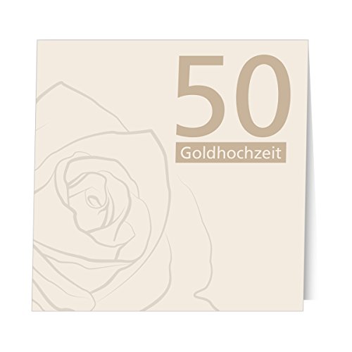 5 Karten zur Goldhochzeit mit Umschlägen, Einladungskarten zur Goldhochzeit, Klappkarten im Set zu 5 Stk. 5 Karten zur Goldhochzeit mit Umschlägen, Einladungskarten zur Goldhochzeit, Klappkarten im Set zu 5 Stk. von Kartenkuss