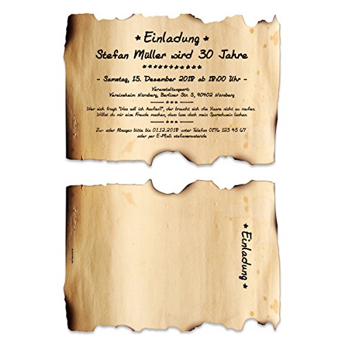 Kartenmachen.de Lasergeschnittene Personalisierte Einladungskarten Geburtstag Einladungen individuell - Flaschenpost zum Zusammenrollen DIN A5, ab 10 Stück Sets Kartenmachen.de Lasergeschnittene Personalisierte Einladungskarten Geburtstag Einladungen individuell - Flaschenpost zum Zusammenrollen DIN A5, ab 10 Stück Sets von Kartenmachen.de
