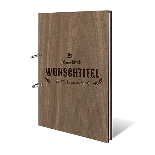 Geburtstag Party Gästebuch Okoume Holzcover mit individueller Gravur inkl. 72 Naturpapier Blätter DIN A4 hoch 215 x 302 mm - Ozapft is Geburtstag Party Gästebuch Okoume Holzcover mit individueller Gravur inkl. 72 Naturpapier Blätter DIN A4 hoch 215 x 302 mm - Ozapft is von Kartenmachen.de