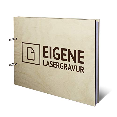 Hochzeit Gästebuch Birkensperrholz Gravur individuell Holzcover mit 72 Blatt | 144 Seiten DIN A4 quer 302x215mm - Eigene Gravurdatei hochladen Hochzeit Gästebuch Birkensperrholz Gravur individuell Holzcover mit 72 Blatt | 144 Seiten DIN A4 quer 302x215mm - Eigene Gravurdatei hochladen von Kartenmachen.de