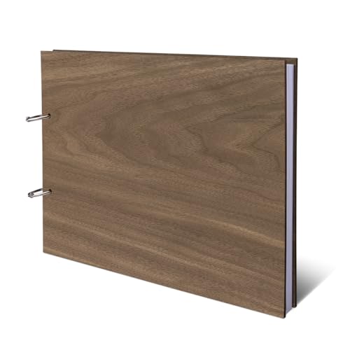Hochzeit Gästebuch Nussbaum Amerikanisch Ringbuch mit Lasergravur Holz Cover 72 Blatt | 144 Naturpapier Seiten DIN A4 quer - Blanko Hochzeit Gästebuch Nussbaum Amerikanisch Ringbuch mit Lasergravur Holz Cover 72 Blatt | 144 Naturpapier Seiten DIN A4 quer - Blanko von Kartenmachen.de