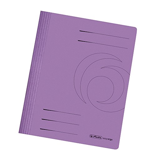 10 Manila Karton Schnellhefter / DIN A4 / Farbe: violett von Karton-Schnellhefter