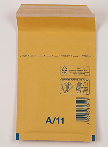 200 Stück Luftpolsterumschlag Luftpolstertasche Versandtasche 1/A 120x175 mm braun 200 Stück Luftpolsterumschlag Luftpolstertasche Versandtasche 1/A 120x175 mm braun von Kartondealer