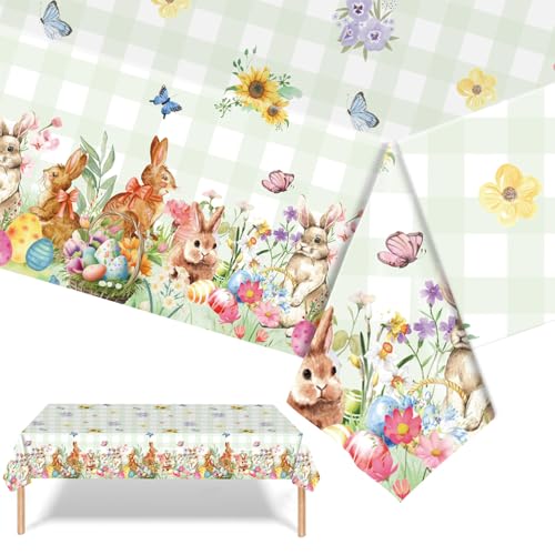 Tischdecke Ostern Deko, Ostertischdecke, Kunststoff Tischdecken Ostern, Tischdecke Osterhase Ostereier Rechteck Tischdecken, Wasserdicht Tischläufer Tischdeko für Osterdeko Tischdecke Ostern Deko, Ostertischdecke, Kunststoff Tischdecken Ostern, Tischdecke Osterhase Ostereier Rechteck Tischdecken, Wasserdicht Tischläufer Tischdeko für Osterdeko von Kaseryao