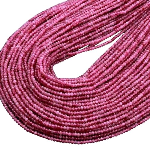 AAA natürliche rosa Turmalin-Rondelle, 3 x 4 mm, mikrofacettierte Edelsteinperlen, 40,6 cm AAA natürliche rosa Turmalin-Rondelle, 3 x 4 mm, mikrofacettierte Edelsteinperlen, 40,6 cm von Kashish Gems & Jewels